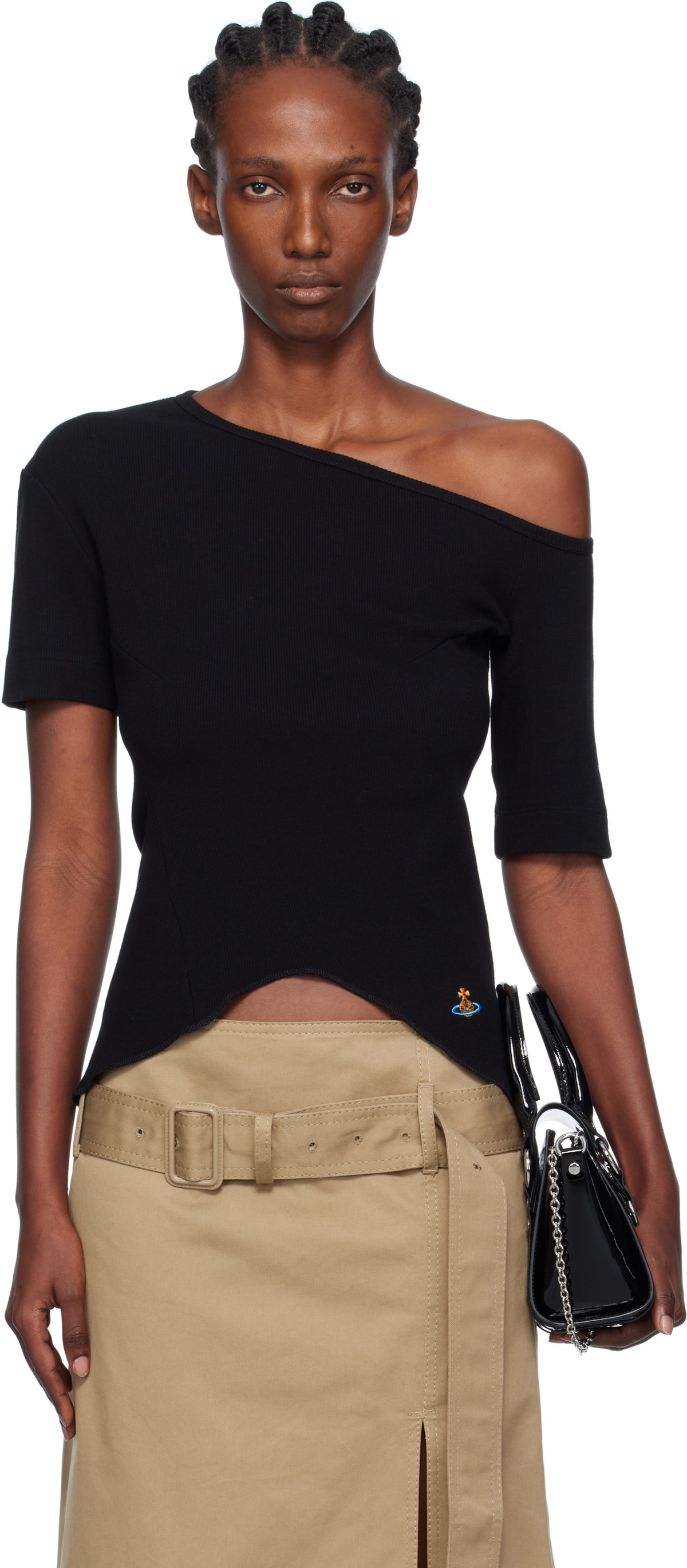 Vivienne Westwood Black Shoulder Orgy T-shirt