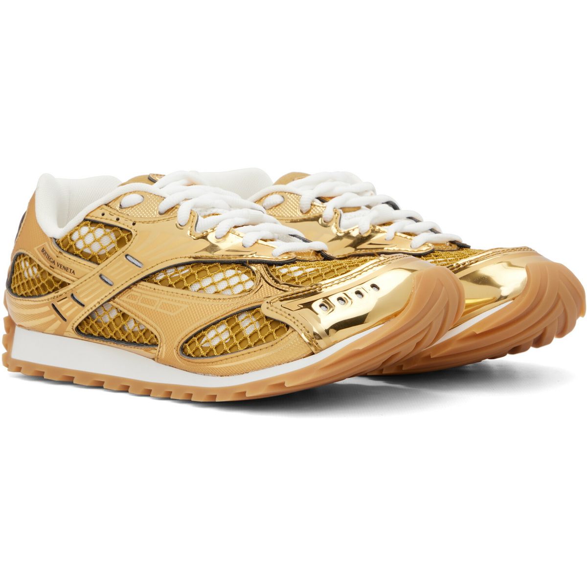 Bottega Veneta Gold Orbit Sneakers