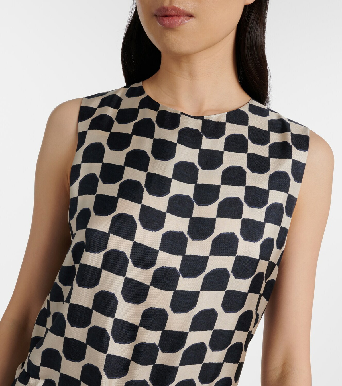 'S Max Mara Ronchi printed silk jumpsuit