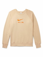 Nike - Sportswear Logo-Embroidered Cotton-Jersey Sweatshirt - Orange