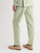 Paul Smith - Straight-Leg Cotton and Linen-Blend Trousers - Green