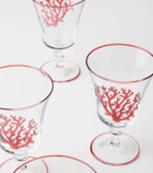 Les-Ottomans Coral set of 4 glasses