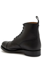 Grenson Shoe 3 Grained Leather Boots Black