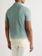 Altea - Dennis Dip-Dyed Cotton Polo Shirt - Blue