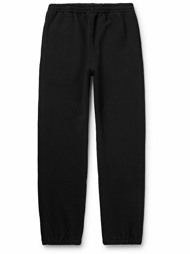 Photo: Auralee - Tapered Cotton-Jersey Sweatpants - Black