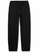 Auralee - Tapered Cotton-Jersey Sweatpants - Black