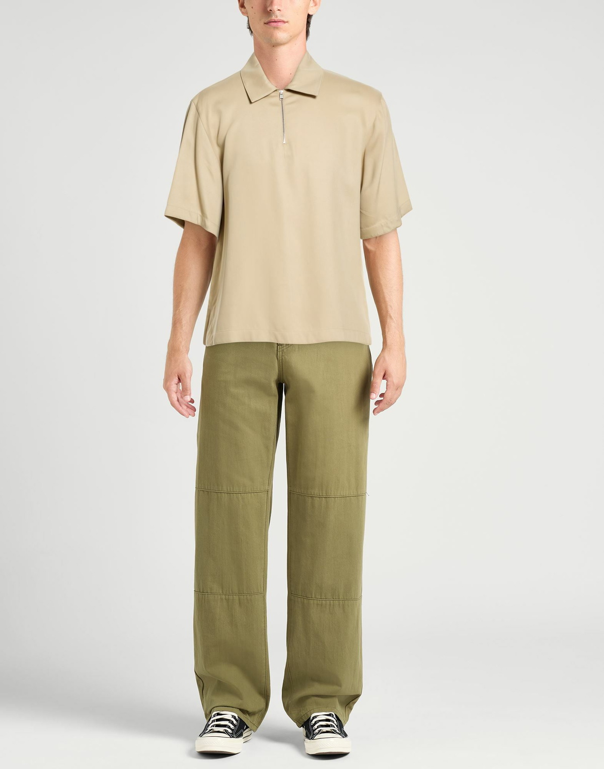 Sandro Mens Polo shirt in Beige