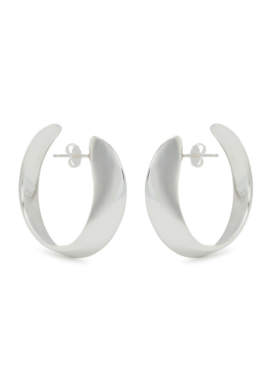 Agmes Daphne Sterling Silver Hoop Earrings - One Size