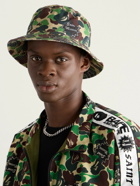 SAINT Mxxxxxx - A Bathing Ape Logo-Detailed Camouflage-Print Cotton Bucket Hat