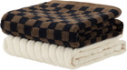 Baina Off-White & Brown Pair 08 Hand Towel Set