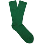 Falke - Tiago Stretch-Cotton Blend Socks - Green