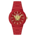 Versace V-Pop Quartz Red Dial Mens Watch VEEFA0124