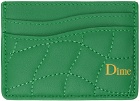 Dime Green Quilted Card Holder