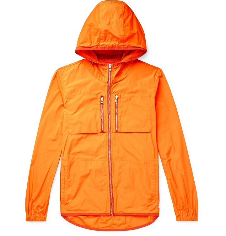 Photo: Orlebar Brown - Wye Grosgrain-Trimmed Shell Hooded Jacket - Orange