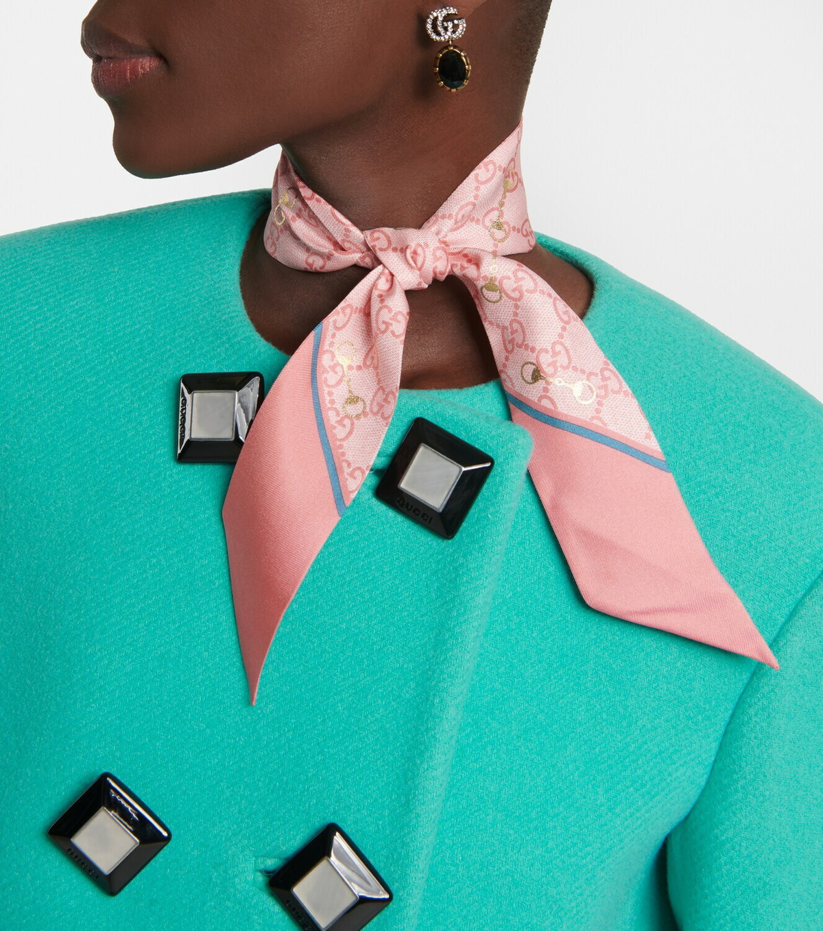Gucci GG jacquard silk scarf Gucci