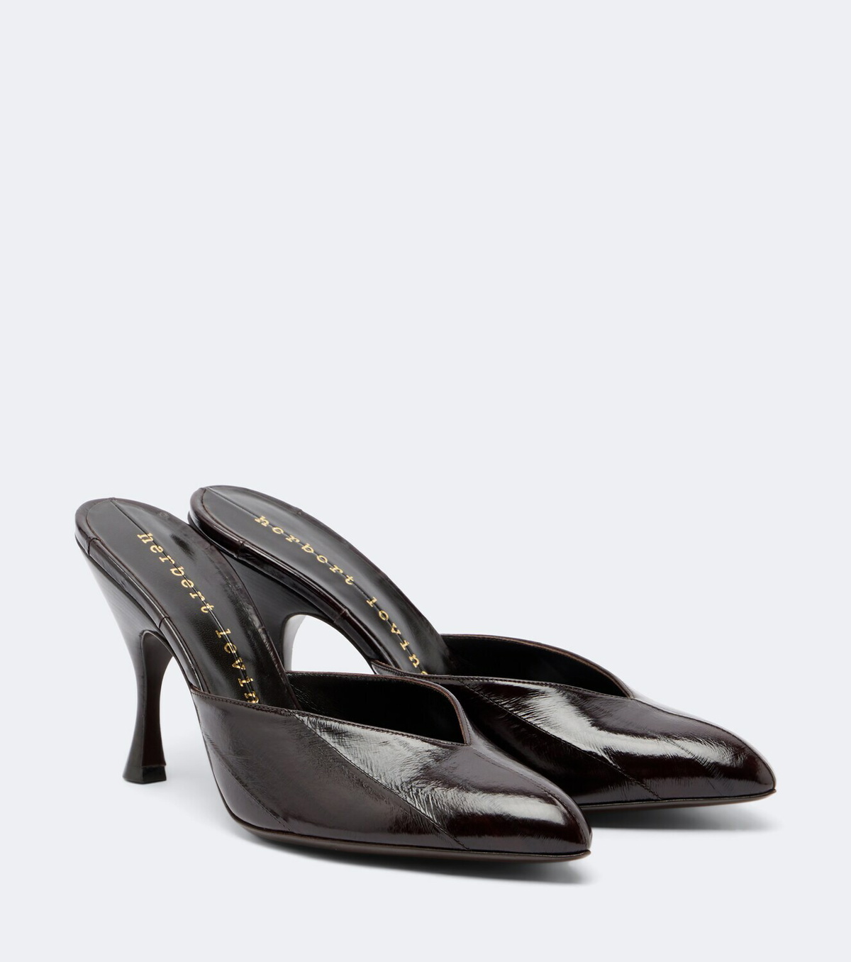 Herbert Levine Sitting Pretty leather mules