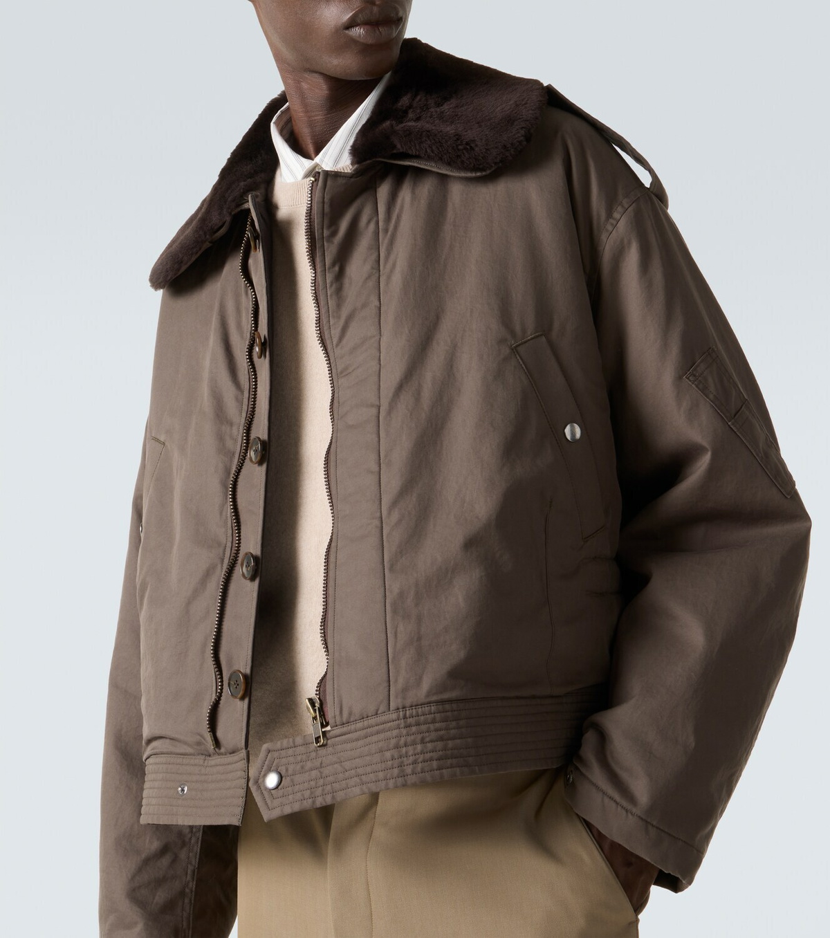 Auralee Cotton gabardine blouson jacket Auralee