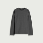 Mellow Clo Men's Everyday Waffle Longsleeve Top in Onyx Grey
