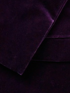 Ralph Lauren Purple label - Double-Breasted Cotton-Velvet Tuxedo Jacket - Purple