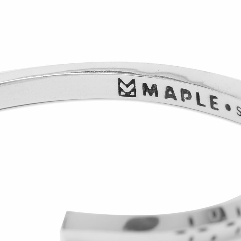 アクセサリー Engrave the X bangle Maple Men's Bandana Bangle in Silver Maple