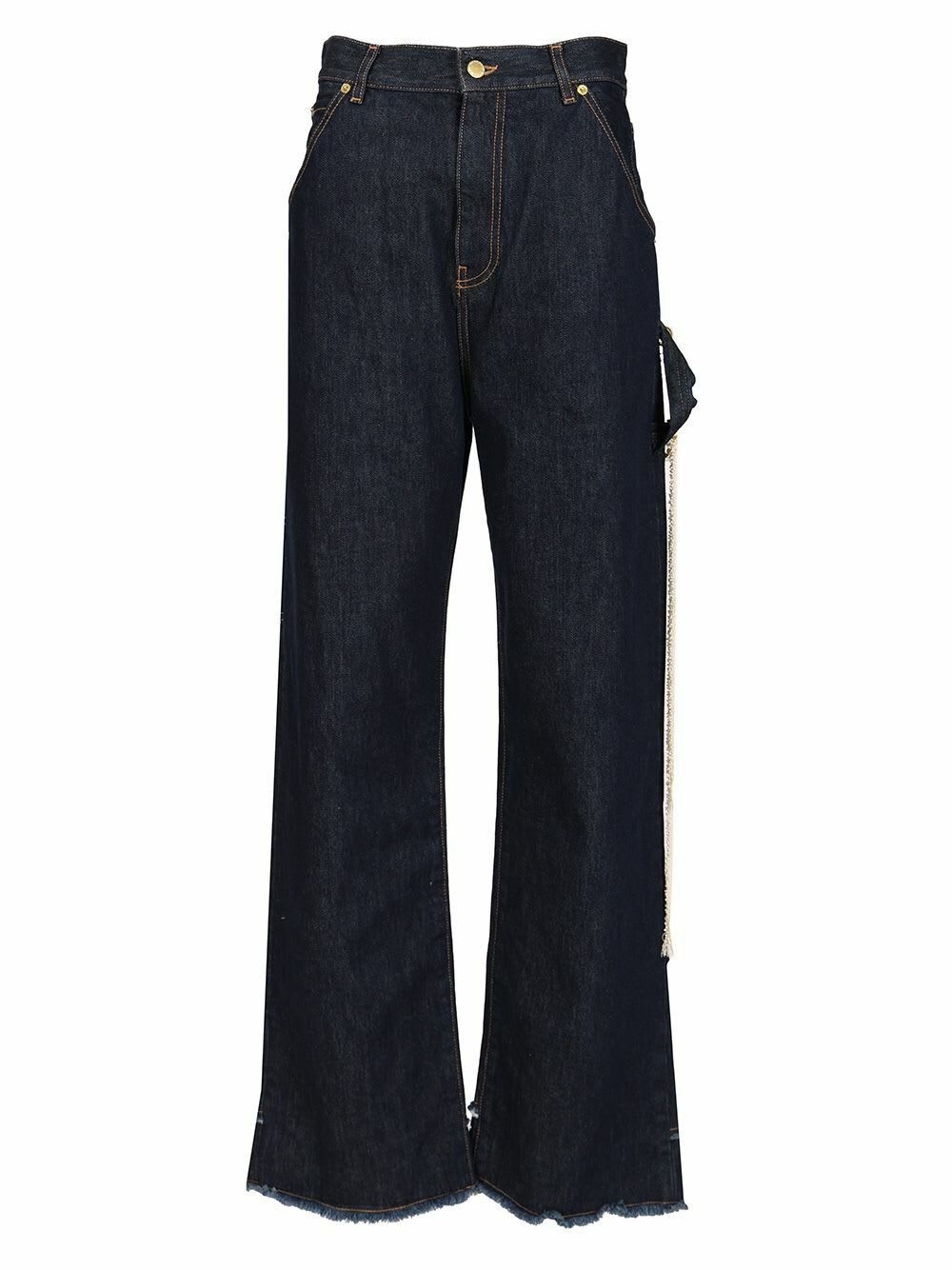DARKPARK Gray Ines Fold Over Jeans DARKPARK