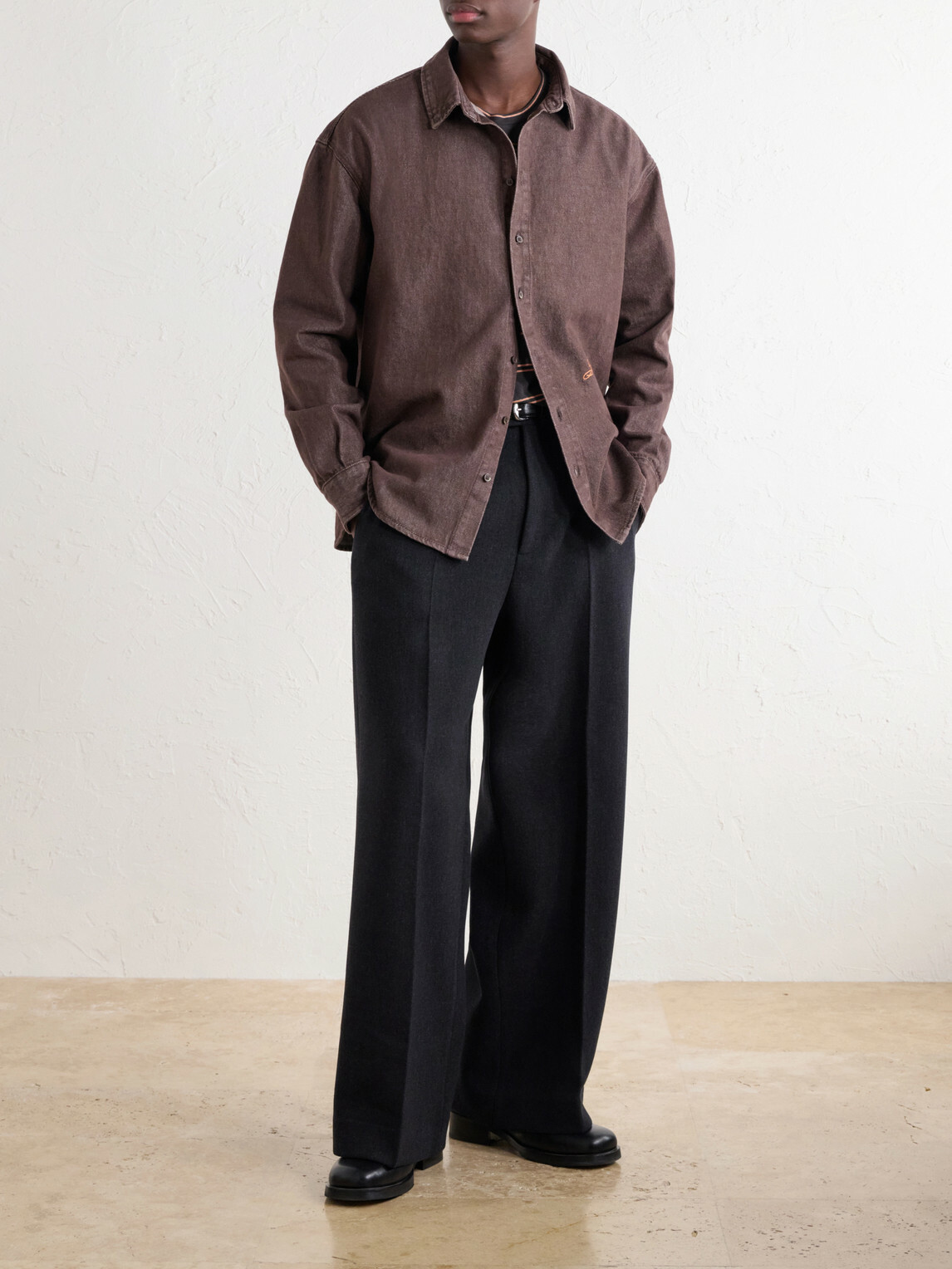 Jacquemus - Tempo Wide-Leg Wool-Blend Woven Trousers - Gray