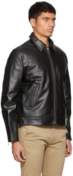 Nudie Jeans Black Leather Eddy Jacket