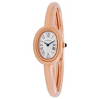 Cartier Baignoire Mini Model Quartz Silvered Dial Ladies Watch WGBA0081