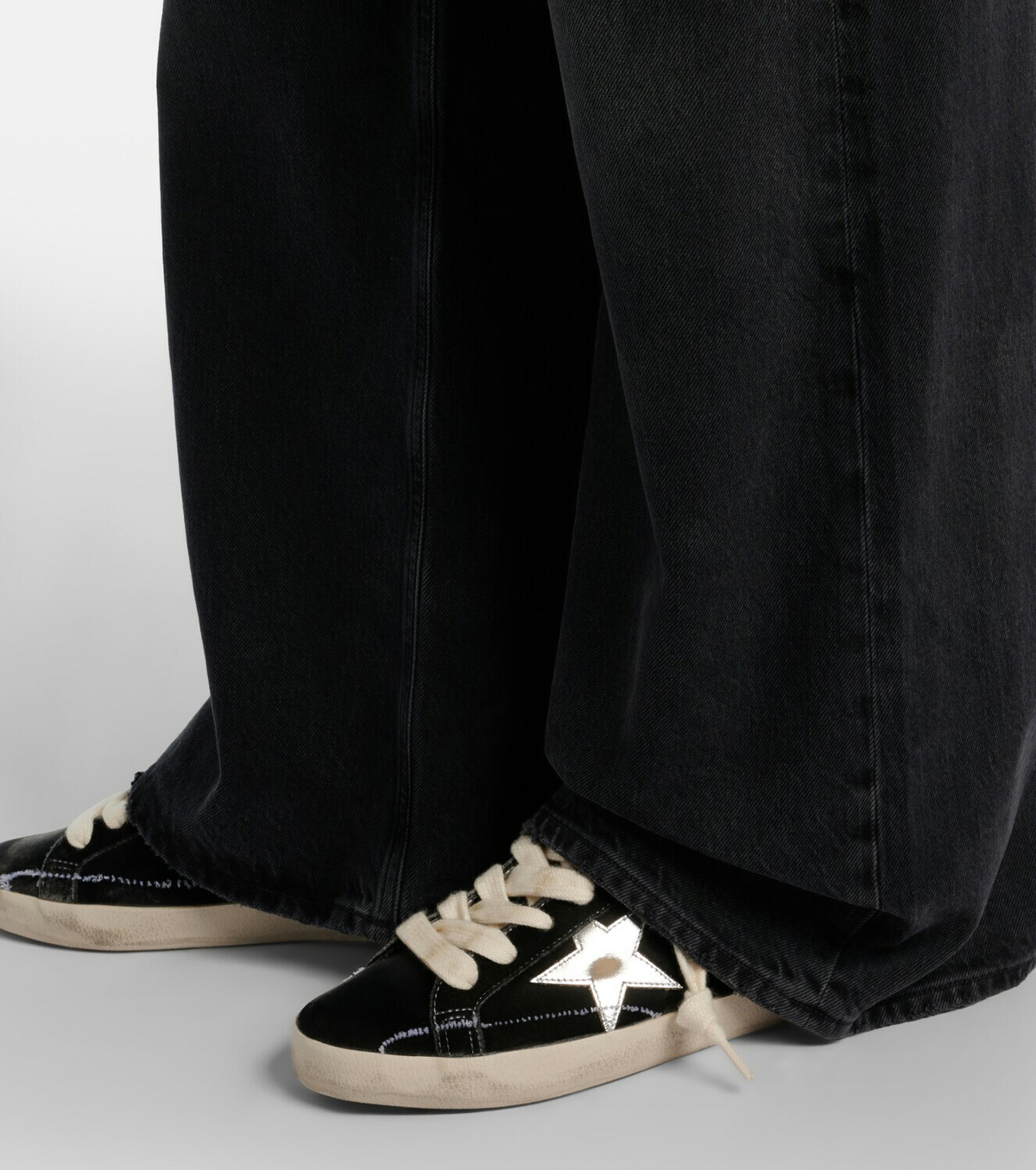 美品 GOLDEN  DELUXE SUPER STAR Golden Goose Super-Star velvet sneakers Golden Goose Deluxe Brand