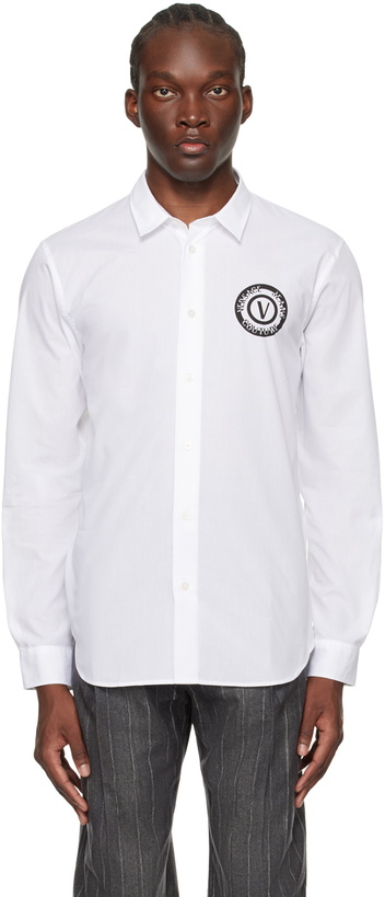 Photo: Versace Jeans Couture White V-Emblem Shirt