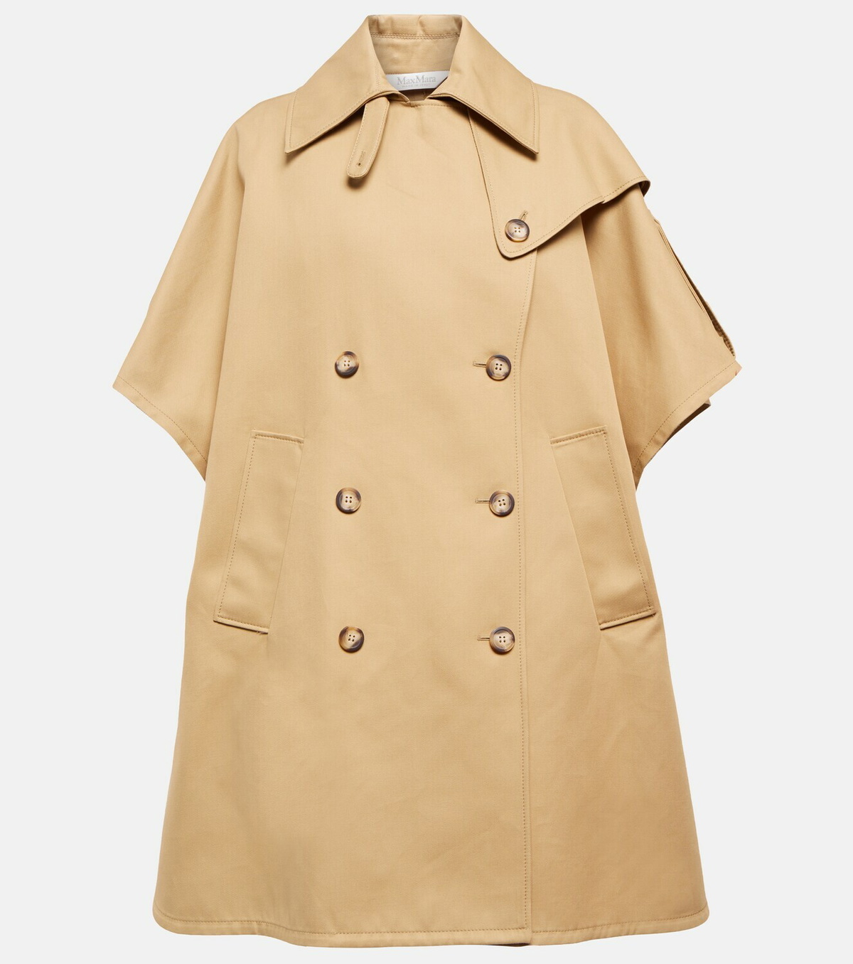 マックスマーラ PERNICE 美品 Max Mara - Pernice cotton gabardine pea coat Max Mara