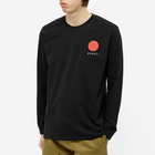 Edwin Men's Long Sleeve Japanese Sun T-Shirt in Black