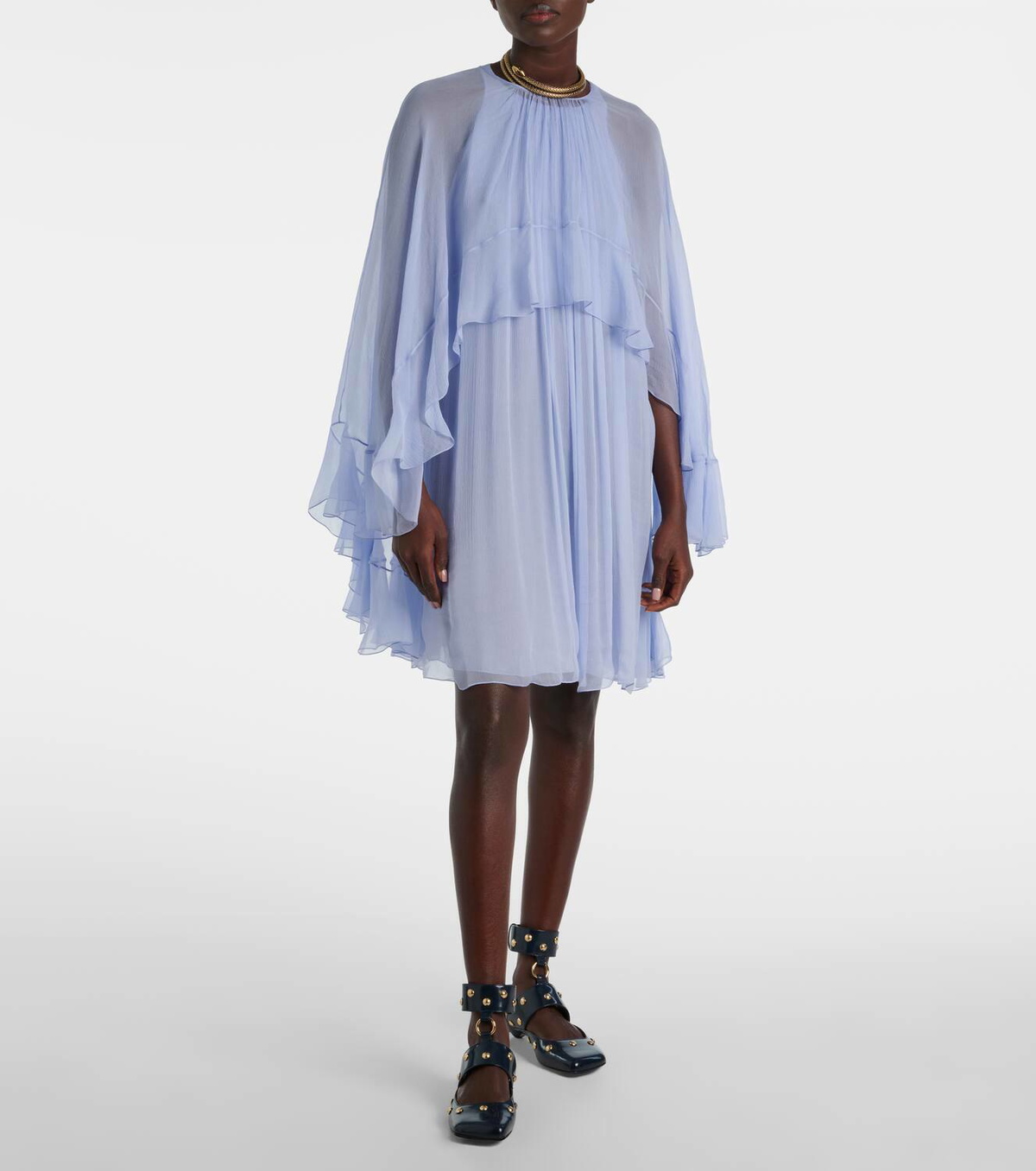 Chloé Ruffled silk minidress