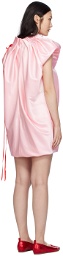 Simone Rocha Pink Pleated Minidress