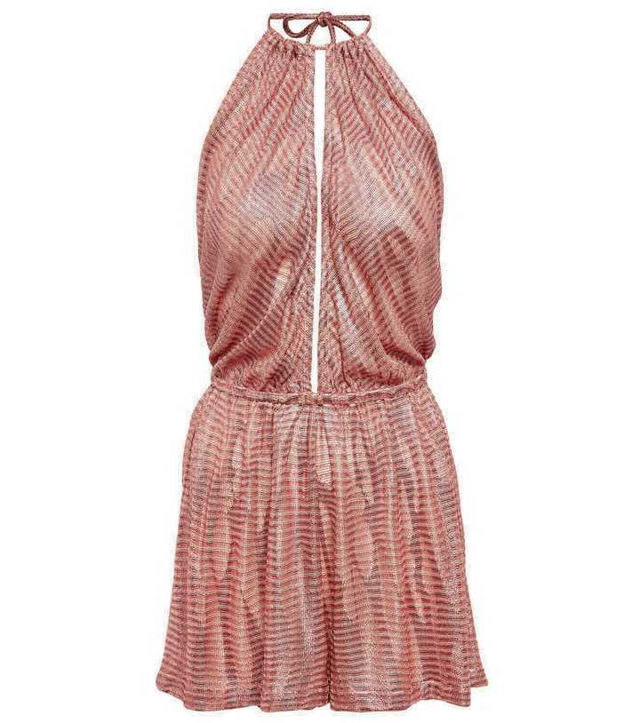 Photo: Missoni Mare Jacquard halterneck playsuit