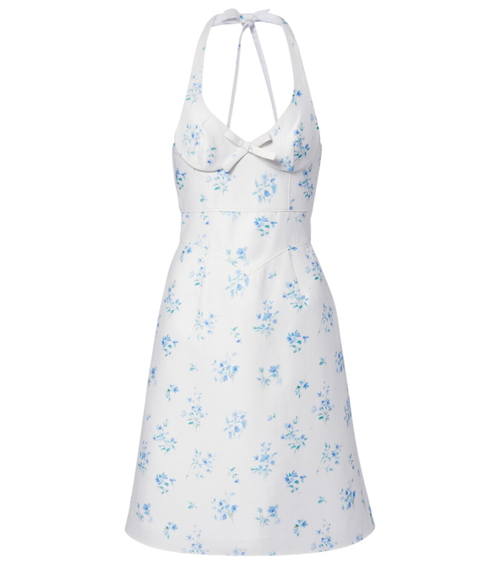 Photo: Shushu/Tong Floral halterneck cotton minidress