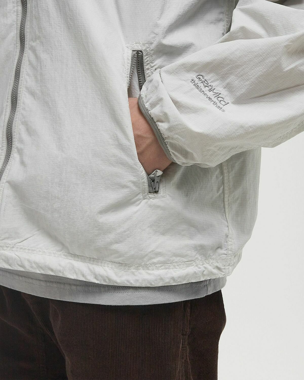 Thisisneverthat X Gramicci Overdyed Light Jacket Beige Mens