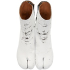 Maison Margiela SSENSE Exclusive Black White-Out Tabi Boots