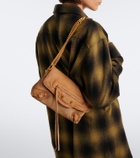 Balenciaga Le City suede shoulder bag