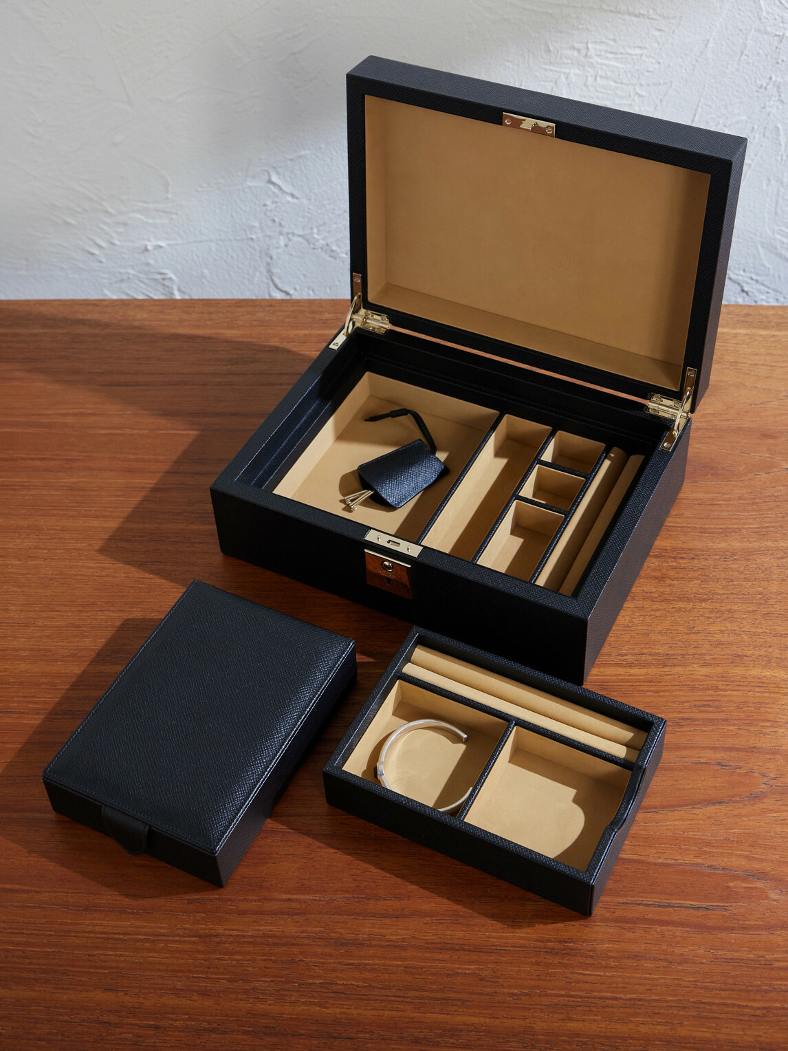 Smythson - Panama Cross-Grain Leather Jewellery Box