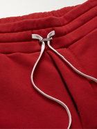 AMIRI - Logo-Embroidered Loopback Cotton-Jersey Drawstring Shorts - Red