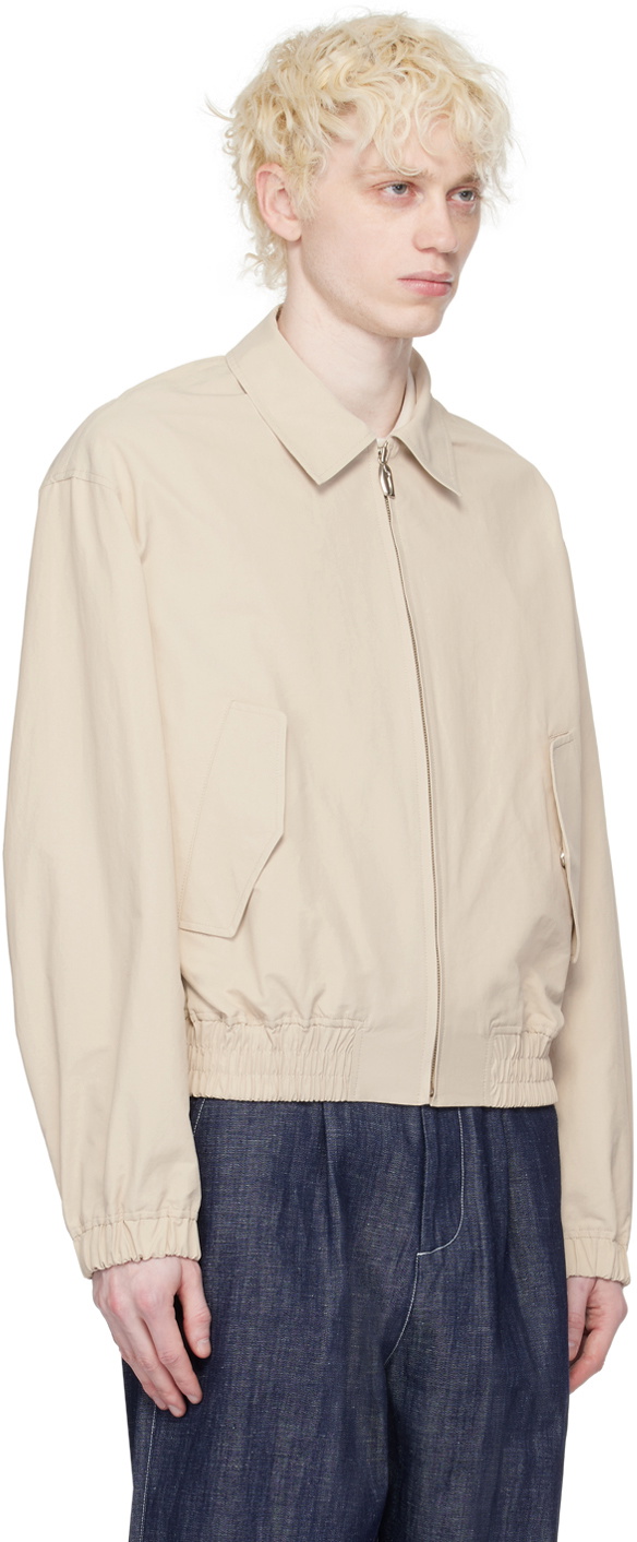 LE17SEPTEMBRE Off-White Oversized Bomber Jacket