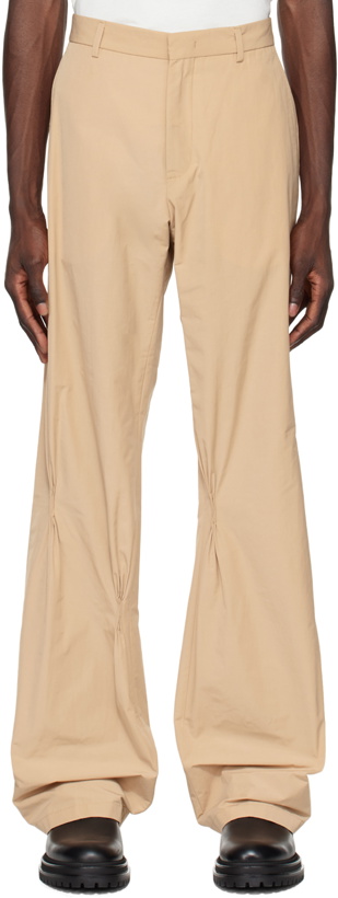 Photo: 424 Beige Gathered Trousers