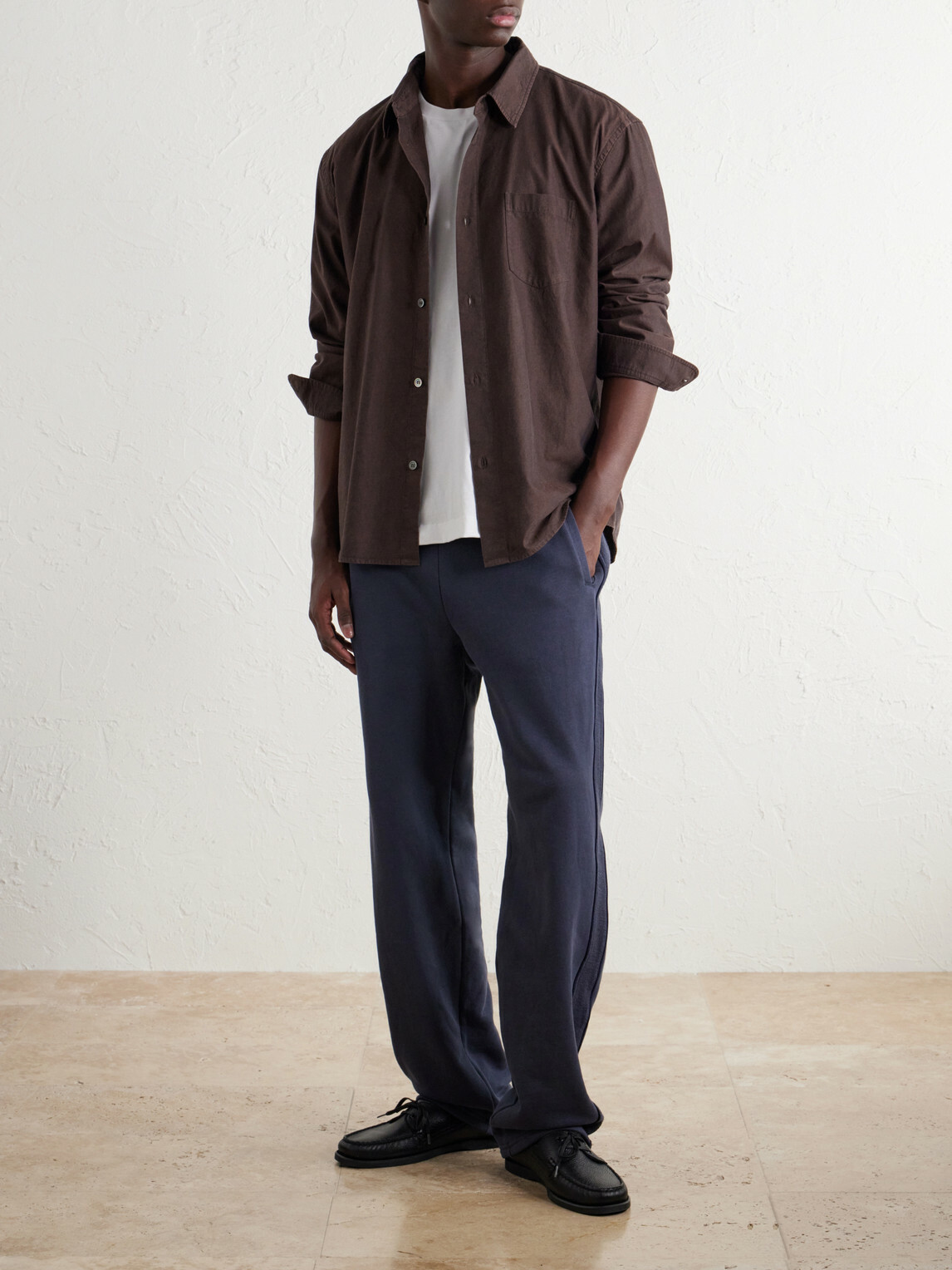 John Elliott - Cotton Kersey-Twill Shirt - Brown