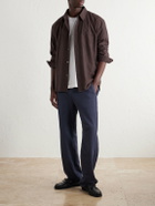 John Elliott - Cotton Kersey-Twill Shirt - Brown