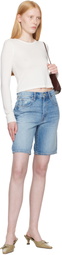 SLVRLAKE Blue Bermuda Denim Shorts