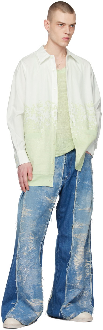 TAAKK White Bonded Cardigan