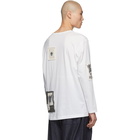 Yohji Yamamoto Off-White Patched Long Sleeve T-Shirt