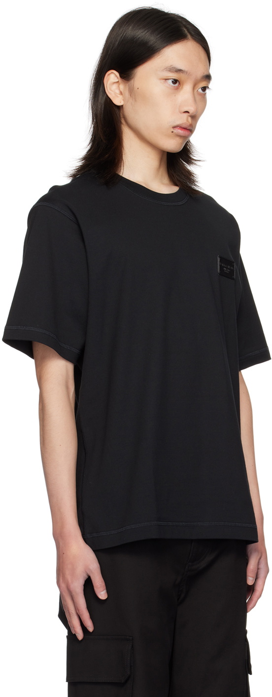 Dolce&Gabbana Black Branded Tag T-Shirt
