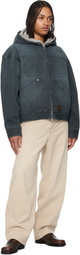 WOOYOUNGMI Gray Hood Dyed Jacket